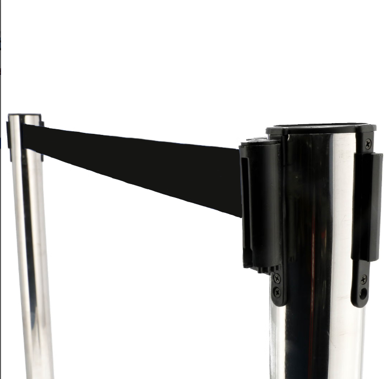 C-Post Chromé sangle noire x 2 en biais_zoom.jpg